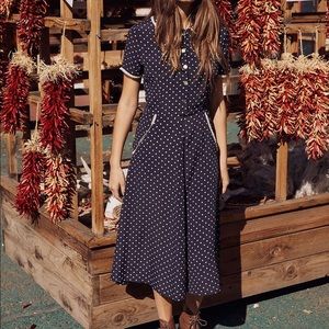 Christy Dawn Sebastian Dress Navy Midnight Dot XS